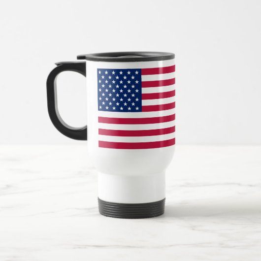 Mug De Voyage États-Unis drapeau national Amérique étoiles rayur (Gauche)