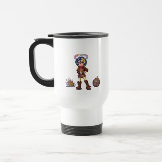 Mug De Voyage Eternel Voyageur : Célébration Broderie (Gauche)