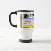 Mug De Voyage ÉTIQUETTE personnalisé drôle de Rx - café de (Gauche)