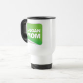 Mug De Voyage Étiquette végétalien de maman (Devant gauche)
