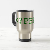 Mug De Voyage Étiquettes de PHP (Devant gauche)