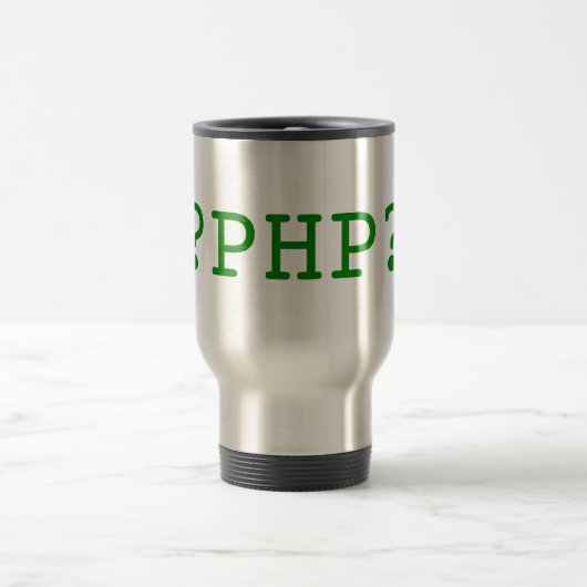 Mug De Voyage Étiquettes de PHP (Centre)