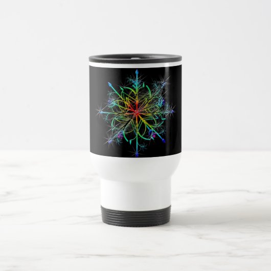 Mug De Voyage Étoile de couleur rétro (Centre)
