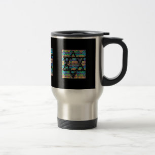 Mug De Voyage Étoile de David Mosaïque-Shalom