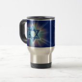 Mug De Voyage Étoile de David rayonnante (Devant gauche)