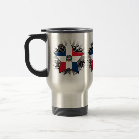 Mug De Voyage Étoile de la République Dominicaine (Gauche)