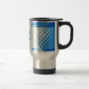 Mug De Voyage étoile demi-teinte bleue vintage
