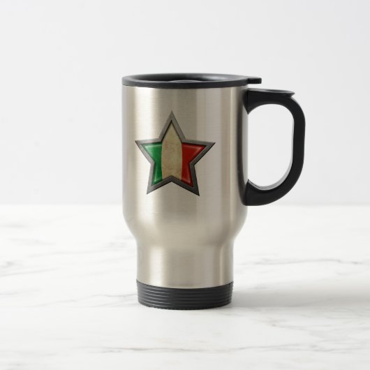 Mug De Voyage Étoile italienne de drapeau (Droit)