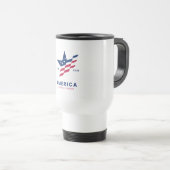Mug De Voyage Étoiles et bandes (Devant droit)