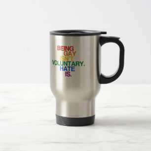 MUG DE VOYAGE ÊTRE GAI N'EST PAS VOLONTAIRE