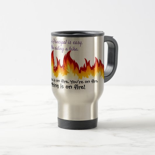 Mug De Voyage Être un proviseur est facile ! (Devant droit)