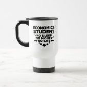 Mug De Voyage Étudiant en économie, pas de sommeil, pas d'argent (Gauche)