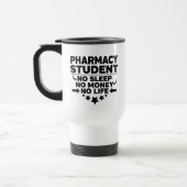 Mug De Voyage Étudiant en pharmacie Pas de sommeil Pas d'argent (Gauche)