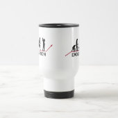 Mug De Voyage Évolution de golf (Centre)