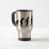 Mug De Voyage Evolution de l'homme - Bodybuilder (Devant gauche)