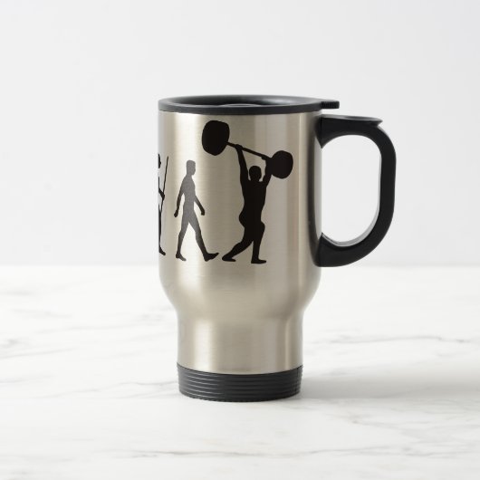 Mug De Voyage Evolution de l'homme - Bodybuilder (Droit)