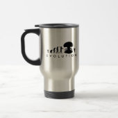 Mug De Voyage Évolution de l'Homme et du Cafard Tableau drôle de (Gauche)