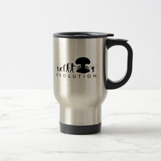 Mug De Voyage Évolution de l'Homme et du Cafard Tableau drôle de (Droit)