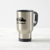 Mug De Voyage Évolution en la jeep (Devant droit)