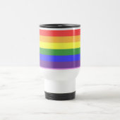 Mug De Voyage Excellente qualité Rainbow Stripe Bright Colors (Centre)