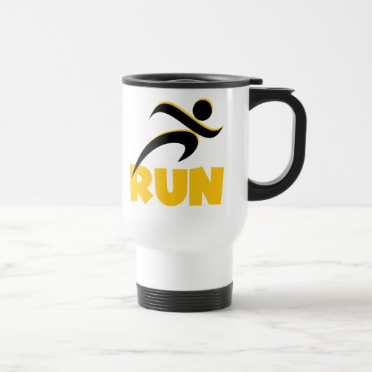 Mug De Voyage EXÉCUTER jaune (Droite)