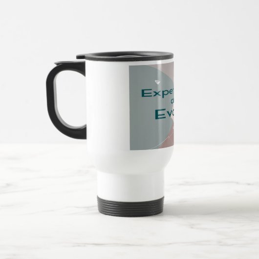 Mug De Voyage Expérimentez et évoluez (Gauche)