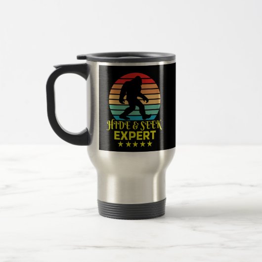 Mug De Voyage Expert Bigfoot Cache-Cache Drôle (Gauche)