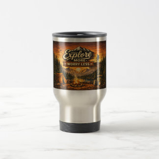 Mug De Voyage Explorez davantage, inquiétez moins – housse de mu