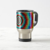 Mug De Voyage Explosion de boue en bleu et orange (Devant droit)