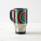 Mug De Voyage Explosion de boue en bleu et orange (Devant gauche)