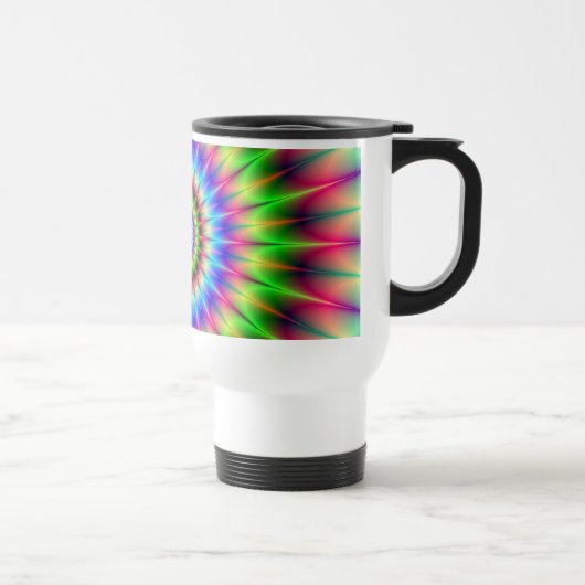 Mug De Voyage Explosion de couleur Spiky (Droite)