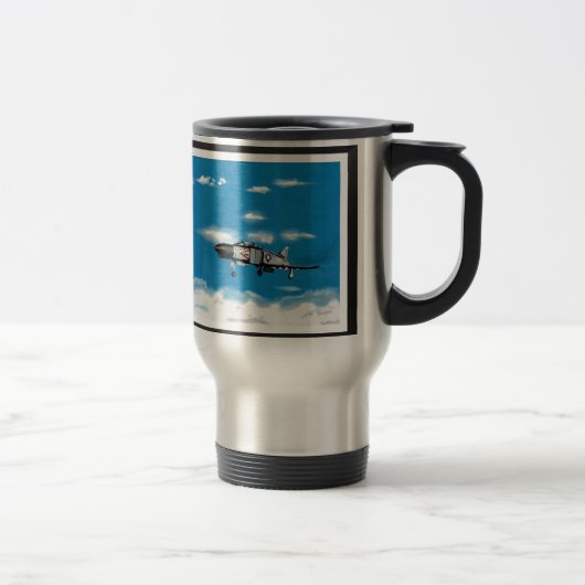 Mug De Voyage F4 Phantom Navy Jet Fighter (Droit)