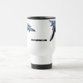 Mug De Voyage F-15C au-dessus de l'Alaska Drinkware (Centre)