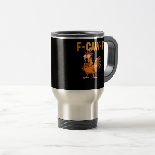Mug De Voyage F-Caw-F-Chicken Essential Simple Design (Devant droit)