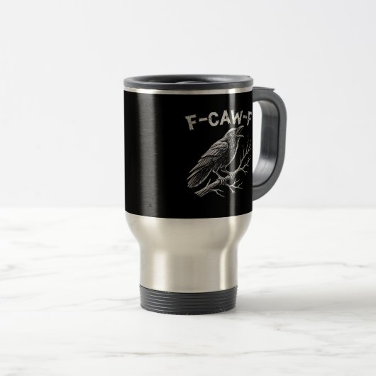 Mug De Voyage F-Caw-F Classic Retro Style (Devant droit)