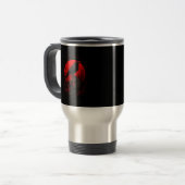 Mug De Voyage F-Caw-F Crow Funny Bird Red Moon Gothic (Devant gauche)