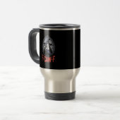 Mug De Voyage F-Caw-F Crow Funny Gothic Moon Bird Halloween Crea (Devant gauche)