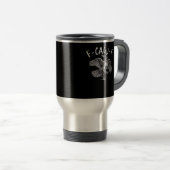 Mug De Voyage F-Caw-F Crow Retro Classic (Devant droit)