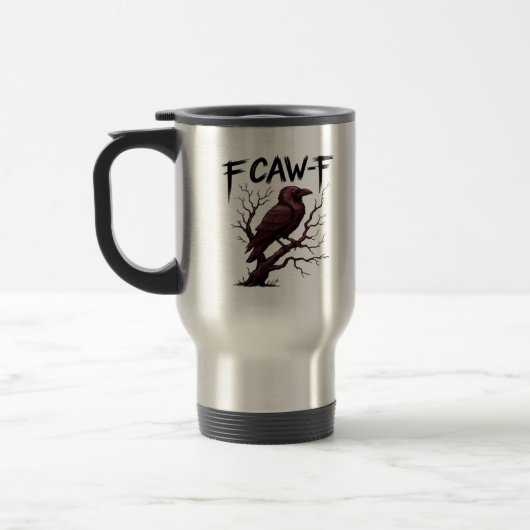 Mug De Voyage F-Caw-F Raven Classique (Gauche)