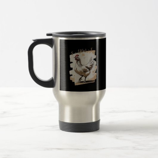 Mug De Voyage F-Caw-F Vintage Graphic (Gauche)