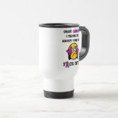 Mug De Voyage F#CK OFF...Cancer du sein (Devant droit)
