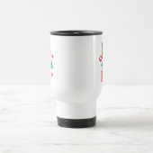 Mug De Voyage Fa La La - Festive vacances Typographie Design (Centre)