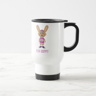 Mug De Voyage Fais courir Hoppy ! Bunny Runner en rose
