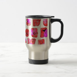 Mug De Voyage Faites votre propre beau coeur extraordinaire