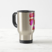 Mug De Voyage Faites votre propre coeur Art Design d'impression (Devant gauche)
