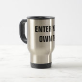 Mug De Voyage Faites votre propre culbuteur potable (Devant gauche)