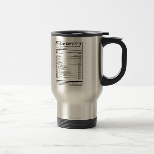 Mug De Voyage Faits de nutrition pour A 2L (Droit)