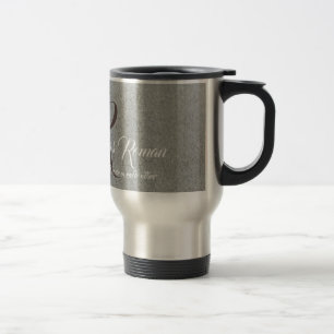 Mug de voyage familial monogrammé avec des lettres
