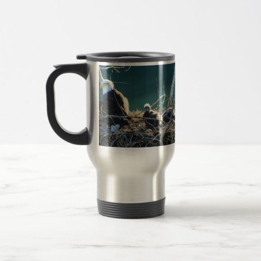 Mug De Voyage Famille de BEF Eagle chauve (Gauche)