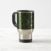 Mug De Voyage Famille Raccoon dans Bush (Devant gauche)